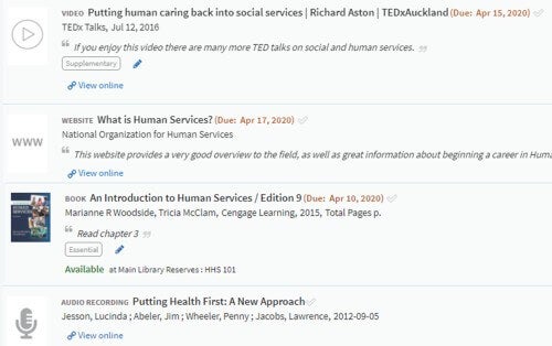 Affordable online course resources