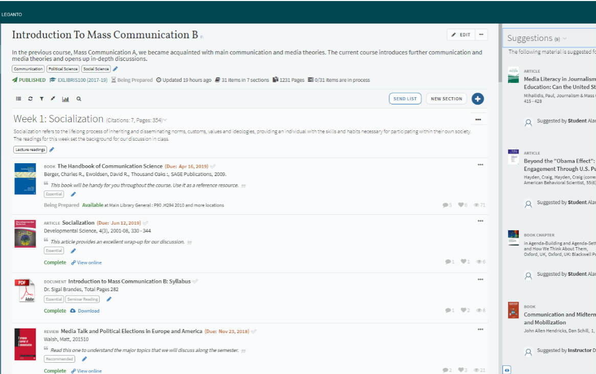 Open Educational Resource recommendation
