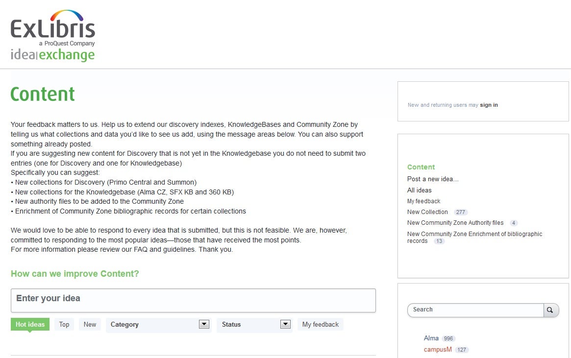 Primo central discovery index