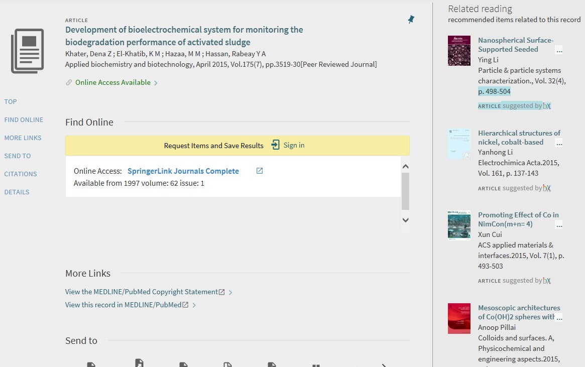 library exploration services