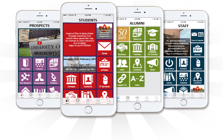 One campus app - multiple profiles