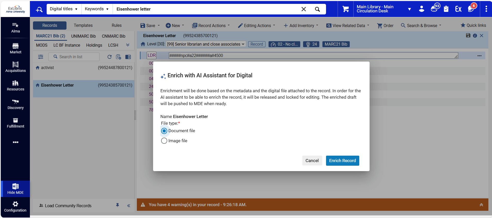 Specto_Metadata creation_Screenshot 1